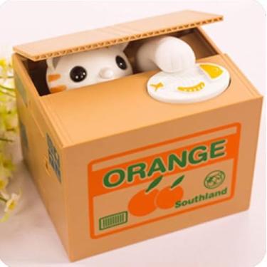 Imagem de Cofre De Gatinho Infantil Interativo Porta Moedas Divertido