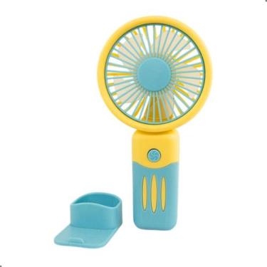 Imagem de Mini Ventilador Portatil Para Maquiagem Cilios Multiuso Com Suporte Pa