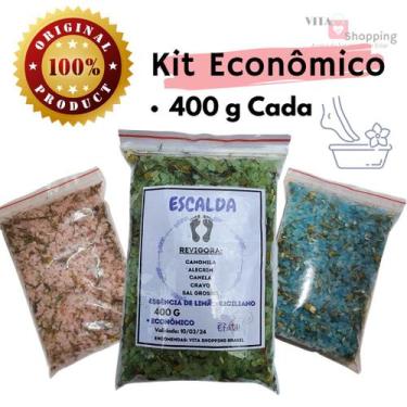 Imagem de Escalda pés Kit Econômico - 1,2 kg - Revigora, Relax e Potenza - Efatá