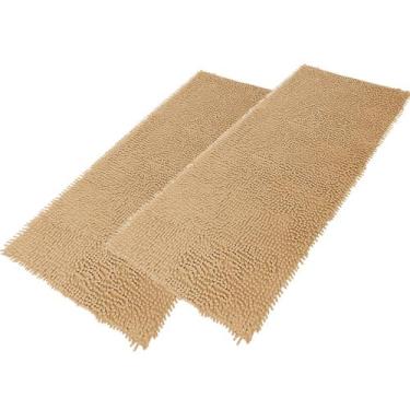 Imagem de Kit 2 Tapete De Banheiro Bolinha Microfibra Antiderrapante 100 Poliést