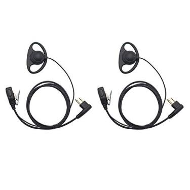 Imagem de Fone de ouvido Karier 2Pin formato D PTT para rádio bidirecional compatível Motorola 2-Pin Walkie Talkies CLS1410 CLS1110 CP200 CP185 CP040 CP1200 GP300 GP2000 GP88 GP3188 Rádio (2 unidades)
