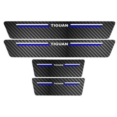 Imagem de Kit Soleira Protetora Porta Premium Blue Carbono - Tiguan - Jhow Adesi