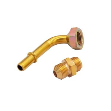 Imagem de V VELAMEIS Conector rápido da linha do radiador do refrigerador do motor para Jeep Cherokee 2.5 1995-2000, para Jeep Comanche 4 1991-1992 Conector do tubo de óleo do refrigerador de transmissão (0014)