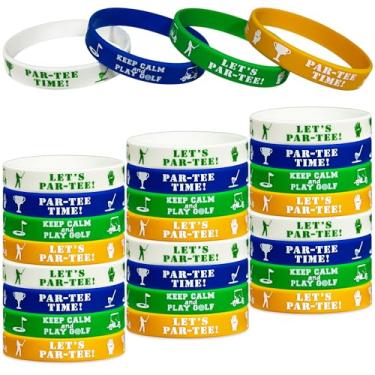 Imagem de FSHANEE 24 Peças Pulseiras De Borracha Para Golfe, Lembrancinhas Festa Esportiva, Itens Motivacionais Aniversário, Silicone Chá Bebê, Enchimentos Sacolas Presentes, Guloseimas