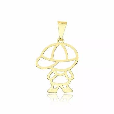 Imagem de Pingente Filho Menino Folheado A Ouro 18k Lindo! - Milena Folheados