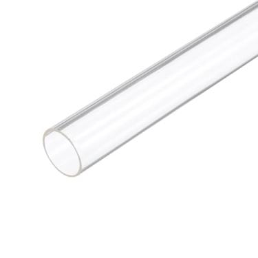 Imagem de Rebower Tubo rígido de plástico transparente de 30,5 cm, tubo de acrílico redondo de policarbonato de 18 mm x 20 mm, [para encanamento, hidráulica, aquário, bricolage]