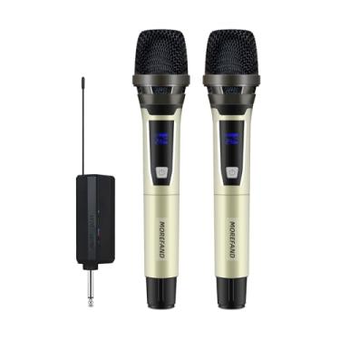 Imagem de Microfone Sem Fio Duplo, 2.4G, Alcance de 50m, Recarregável USB-C, Bateria 24h