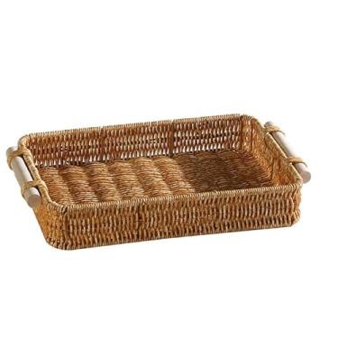 Imagem de Cesta retangular de pão de café da manhã (34x24x4.5CM)
