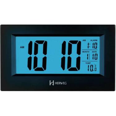 Imagem de Despertador Digital Preto Herweg 2972