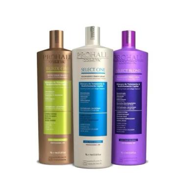 Imagem de PROHALL KIT PROGRESSIVA BURIX ONE 1L + SELECT ONE 1L + SELECT BLOND 1L