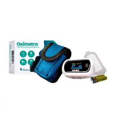 Imagem de Oxímetro com Alarme de Emergência OLED de Alta Precisão Dellamed, Bran
