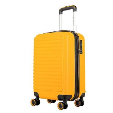 Imagem de Mala Bordo 10 kg Viagem Racer Abs Rodas 360º Tsa Sestini, Amarelo