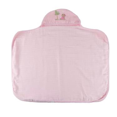 Imagem de Toalha Fralda Felpuda Com Capuz Bebê Bordada 100% Algodão