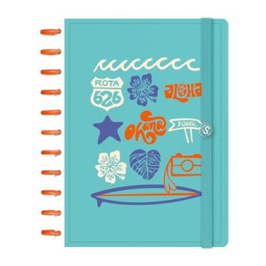 Imagem de Caderno de Disco Inteligente Iscool G+ Ohana Elementos Verde 140Fls