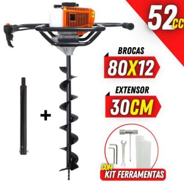 Imagem de Perfurador de Solo Vulcan VPS520 2T Broca 80x12cm + Extensor 30cm Idea