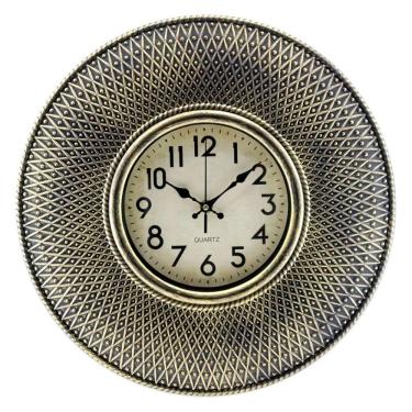 Imagem de Relógio De Parede Decorativo Clássico 40cm Dourado