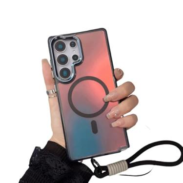 Imagem de Capa traseira luxuosa com gradiente magnético fosco a laser (para Galaxy A25/preto)