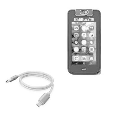 Imagem de Cabo BoxWave compatível com VTech KidiBuzz 3 (cabo da BoxWave) – Micro USB DuraCable, cabo de carregamento micro USB trançado para VTech KidiBuzz 3 – Cinza espacial