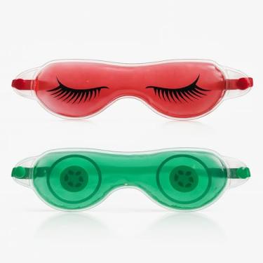 Imagem de Máscara Térmica Olheira Sinusite Enxaqueca Quente Fria Relaxante (Verde)