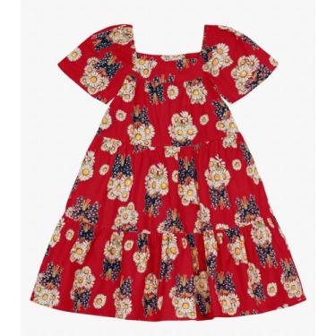 Imagem de Vestido Infantil Estampado Trick Nick Vermelho, 8, Vermelho