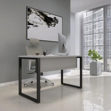 Imagem de Escrivaninha para Escritório 73,5cm X 150cm Cinza/Preto