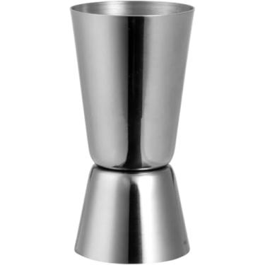 Imagem de Dosador Duplo Inox 25ml/50ml para Bebidas – Medidor de Drinks e Coquetéis Profissional | Ideal para Bartenders, Barman e Caipirinhas