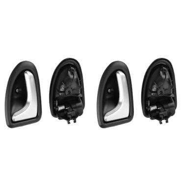 Imagem de Acouto 2pcs ABS Interior Do Carro Acessório 8200915599 Car Interior Door Handle Cover Trim Bowl para CLIO SCENIC TRAFIC Chrome Door Handle Cover