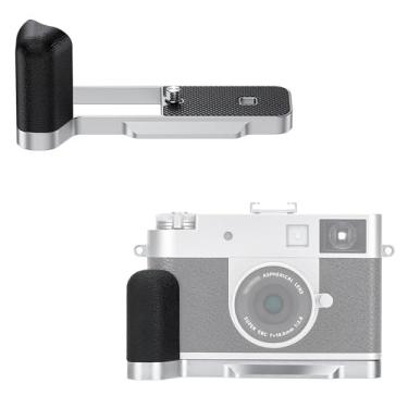 Imagem de JJC Suporte de mão de metal em forma de L para câmera digital Fuji Fujifilm X Halm, pega segura com alça lateral de silicone e almofada antiderrapante, placa de liberação rápida Arca Swiss com