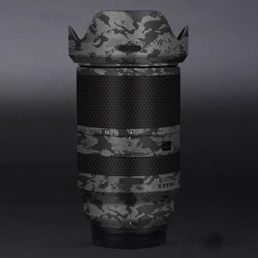 Imagem de Adesivo protetor de câmera de película de vinil para lente para Tamron 18-300 mm F3.5-6.3 adequado para acessórios de fotografia de montagem Fuji 18-300 (cinza cavaleiro)