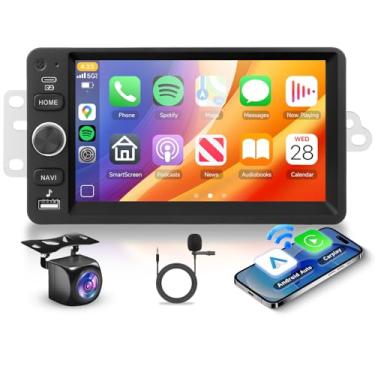 Imagem de Android 13 estéreo automotivo para rádio veicular para Chevy, Chevrolet Silverado SSR Tahoe 2003-2006, GMC Siera Yukon 2003-2006, Hummer H2 2003-2007 Wireless Carplay Android Auto, câmera de backup