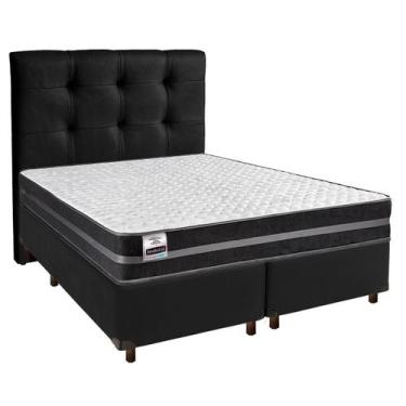 Imagem de Cama Box + Colchão Queen Molas Ultralastic Bogota Inducol + Cabeceira 