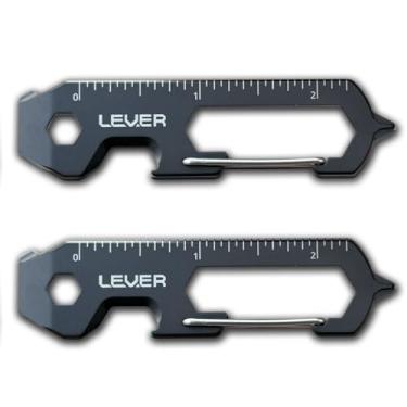 Imagem de Lever Gear Chaveiro Com Mosquetão Clip Kt Multiferramenta, Abridor De Garrafas Cerveja, Chave Fenda Multiferramenta Para Chaves, Mini Alavanca, Multifuncional Edc Box Homens