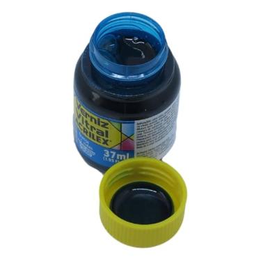 Imagem de Verniz Vitral Colorido Acrilex - Azul Turquesa 501 - 37ml Perfeito para Copos Garrafas Vasos e Outras Perfeito para Copos Garrafas Vasos e Outras Ele Transforma Suas Peças Em Verdadeiras Obras De Arte, Simulando O Efeito Encantador Dos Vitrais