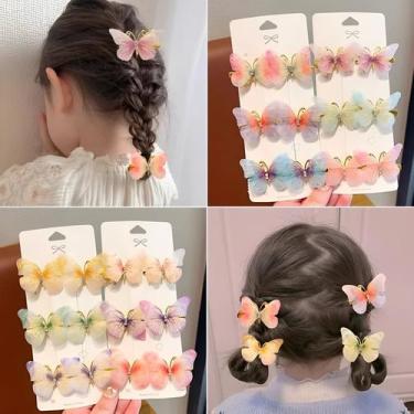 Imagem de Grampo de Cabelo Borboleta Acessórios de Cabelo Borboleta Bico de Pato