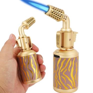 Imagem de M TIME C CLUB Maçarico, Maçarico Profissional De Butano Para Cozinha Com Trava Segurança, Ajustável, Recarregável, Multiuso, Churrasco, Assados, Creme Brulee, Artesanato E Soldagem (Gás Não Incluso)