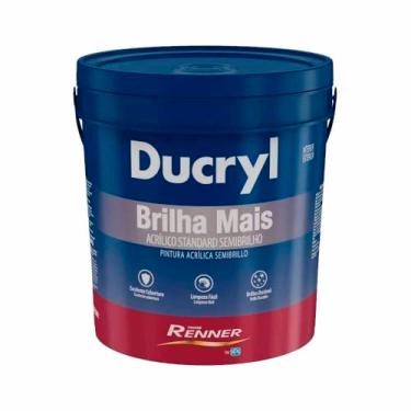 Imagem de Tinta Ducryl Standard Semibrilho 18 Litros Renner Cor Branco