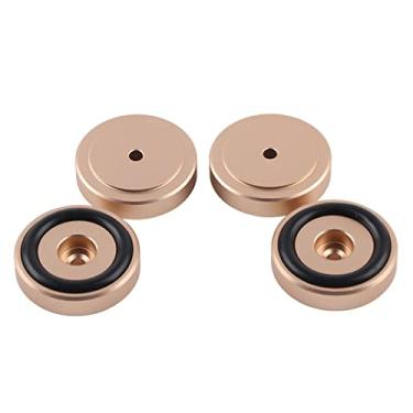 Imagem de Generic Pés Amplificadores, Bloco de Amplificador, Alto -falantes Stand Pés 40 * 10mm Destacável para Casa (Ouro)