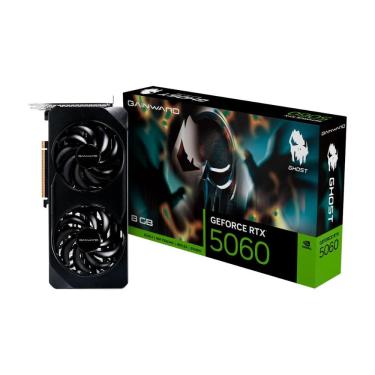 Imagem de Placa de Vídeo GeForce RTX 5060 8GB GDDR7 128bits - Ghost - DLSS 4 - Gainward NE75060019P1-GB2063B