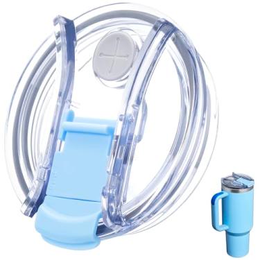 Imagem de Soledea Tampa de copo de substituição de 1,134 g adequada para copo Stanley, capas de copo à prova de derramamento com trava para acessórios de copo Stanley