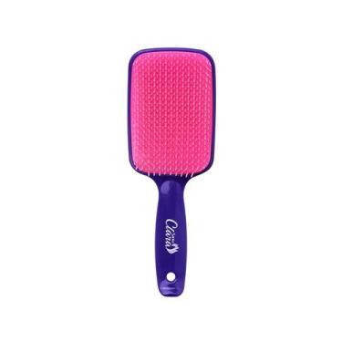 Imagem de Escova De Cabelo Flex Color Com Cerdas Flexíveis Roxa e Pink - SANTA C