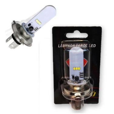 Imagem de Lâmpada Farol Moto Led H4 P43T 1200 LM 6 Leds 12W Allen