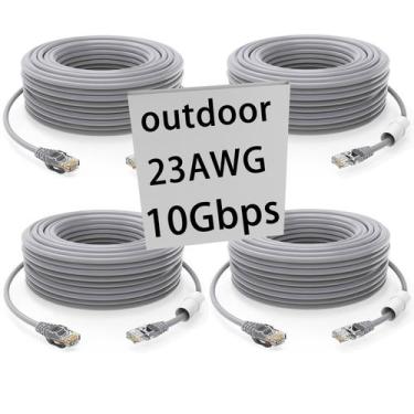 Imagem de Cabo Ethernet GWFIBER Cat 6 15m Heavy Duty Outdoor Waterproof