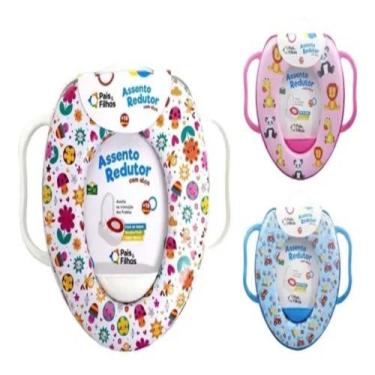 Imagem de Assento Sanitario Infantil Com Alças Redutor Para Vaso Adaptador Troni