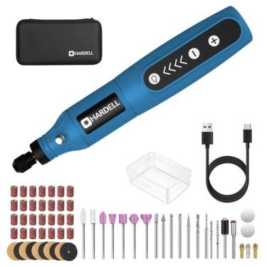 Imagem de Ferramenta rotativa HARDELL Cordless 3.7V Type-C com 61 acessórios