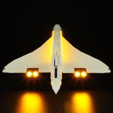 Imagem de Kit de iluminação BRIKSMAX para Lego Icons Concorde 10318 Set