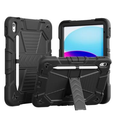 Imagem de KENKE Capa de grau militar para iPad (A16) 11ª geração 11 polegadas 2025 / iPad 10ª geração 10 polegadas 2022, capa resistente à prova de choque de grau militar com suporte para lápis para iPad 11/10