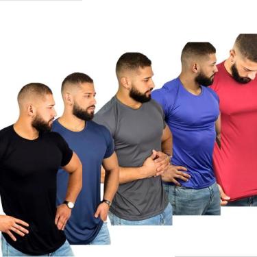 Imagem de Kit 5 Camisas Dry Fit Academia Esportiva Com Proteção Uv - LaBela, 5, 