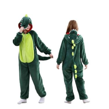 Imagem de AstraPrime Macacão infantil unissex, fantasia de cosplay de flanela, pijama de Halloween, roupa de casa (8 a 10 anos)