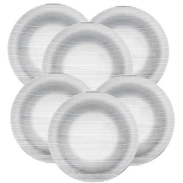 Imagem de Jogo de Prato de Sobremesa Vidro Diamante Duralex Kit 6 uni - Nadir