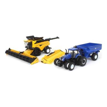 Imagem de Miniatura Colheitadeira e Trator Forrageiro CR8.90 1/64 - ertl, Amarel